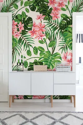 Produktbild von Coloray Fototapete 312x219 cm Vlies-Fototapete - Hibiscus-Illgewebe Sommer Vibesful