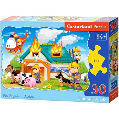 Immagine prodotto di CASTORLAND puzzle pompieri in azione 30 pezzi