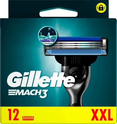 Produktbild von Gillette Mach 3 Rasierklingen 12er Pack