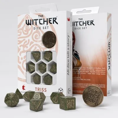 Produktbild von Q-workshop The Witcher Dice Set. Triss, Universal, Erwachsener & Kind, Unisex, Kunststoff, Gold, Grün, Polen