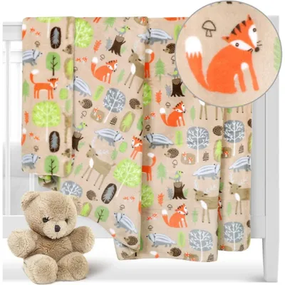 Immagine prodotto di Coperta per bambini ELLA - 100x150 cm - Beige,Arancione