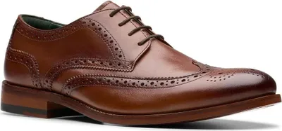 Image de Clarks CraftJames Tip 26178563 7, chaussures à lacets en marron pour hommes, taille 42,5