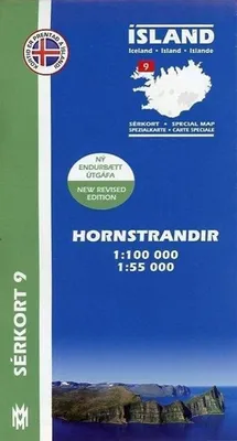 Obrázek produktu pro Island Serkort 09 Hornstrandir 1 : 100 000 / 1 : 55 000
