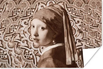 Produktbild von MuchoWow® Poster Das Mädchen mit dem Perlenohrring - Johannes Vermeer - Braun 30x20 cm - Plakate - Print
