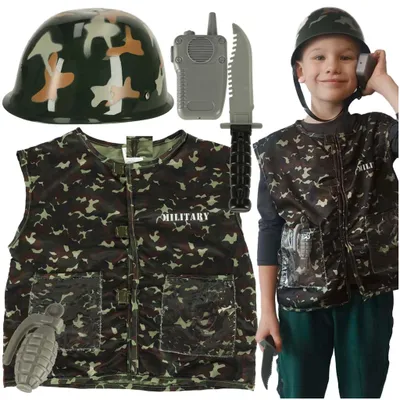 Produktbild von Karnevalskostüm Helm Soldat 3-8 Jahre alt