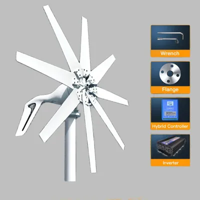 Produktbild von Windturbine – Horizontale Windkraftanlagen – Kleine Windgeneratoren – Nachhaltige Energie – 1000 Watt Leistung