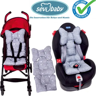 Produktbild von Sevibaby JEANS Einlage Sitzunterlage fü Babyschale Kinderwagen Autositz 8376-30