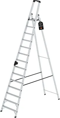 Produktbild von Stufen-Stehleiter einseitig begehbar 14 Stufen