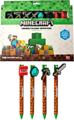 Image de Minecraft Lot de 8 stylos de couleur effaçables pour le dessin