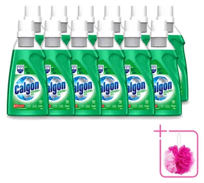 Obrázok produktu pre 12 kusov gélu Calgon Hygiene+ na čistenie práčok - 750 ml - výhodný balík - 12 kusov