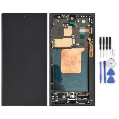 Produktbild von Für Samsung Galaxy S24 Ultra Full OLED LCD Display mit Rahmen Ersatzteil Schwarz