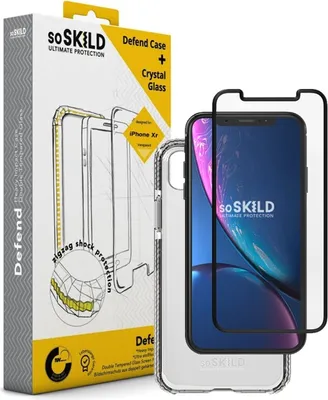 Produktbild von SoSkild SOSIMPTEM0002, Cover, Apple, iPhone Xr, 15,5 cm (6.1"), Transparent