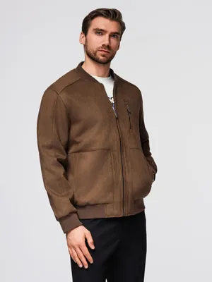 Obrázok produktu pre Ombre Clothing Pánsky bomber Galloo hnedá XL