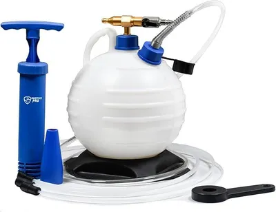 Produktbild von 6L Ölabsaugpumpe, Pneumatische und Manuelle Mehrzweck-Ölpumpe mit Verbesserter Basis und Verlängerungsschläuchen in DREI Größen, Absaugpumpe für Autos, ATVs, Schiffe und Rasenmäher