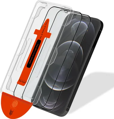Zdjęcie produktu dla 2-pak iPhone 12 Pro Szkło ochronne na ekran - Szkło hartowane | [Automatyczna instalacja] - Bez bąbelków