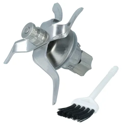 Produktbild von vhbw Mixmesser kompatibel mit Vorwerk Thermomix TM6 Küchenmaschine - Mit 4 Klingen aus Edelstahl, inkl. Dichtring, inkl. Reinigungsbürste