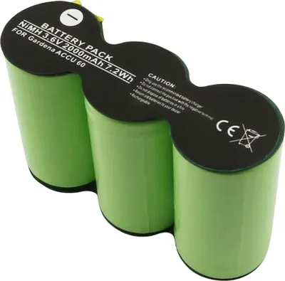 Zdjęcie produktu dla Avizar, akumulator Gardena Accu 60 3,6 V 2000 mAh NiMH, zielony