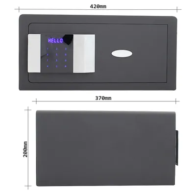 Produktbild von Rottner Prestige, Wandtresor, Schwarz, Elektronisch, Schlüssel, 26 l, Stahl, Wand