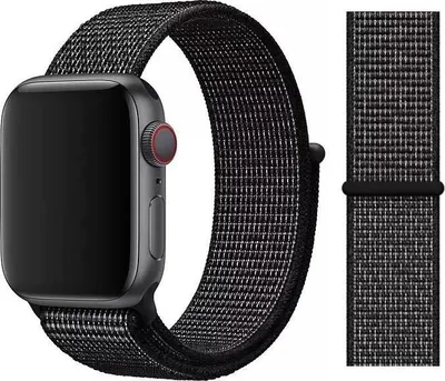Produktbild von Original Apple Nike Sport Loop Armband 38/40/41mm MX7Y2ZM/A Black