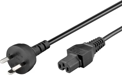 Image de Microconnect PE130418 Câble d'alimentation Noir 1,8 m Coupleur C15 IEC 320 (PE130418)