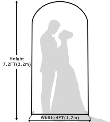 Produktbild von Metallbogen Hochzeit 219 cm, goldfarben, Ballonbogen, Dekoration für Feier