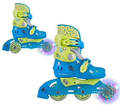 Productafbeelding van Worker WORKER TriGo Skate LED: Kinderen 2-in-1 skates met lichtgevende wielen