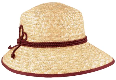 Trachten-Schnute aus 100% Stroh mit Einfass und 3fach Kordel von Hut-Breiter in beige
