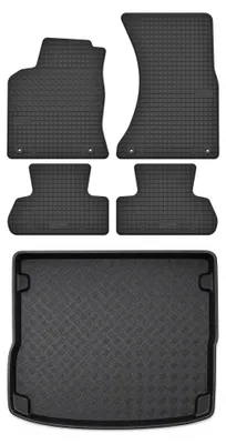 Obrázek produktu pro Gumové autokoberce SolidTread + vana kufru pro: Audi Q5 I 2014-2017 SUV 5 ks