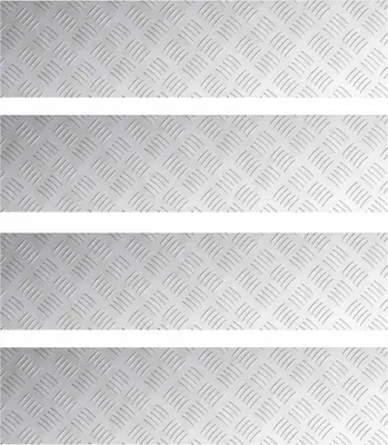 Produktbild von vidaXL Treppe Tritt Rechtwinklig 4 pcs Silber 80 x 20 cm Aluminium
