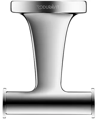 Produktbild von Duravit DU Handtuchhaken doppelt Starck T, Schwarz Matt
