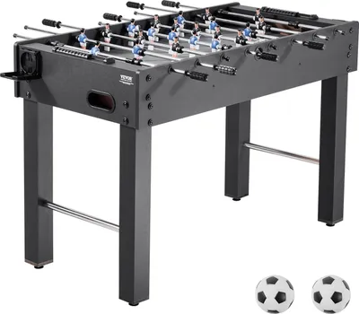 Produktbild von VEVOR Tischfußballtisch in Standardgröße (1212 x 610 x 838 mm), Indoor-Kickertisch für Zuhause, Familie und Spielzimmer, langlebiges Set, inkl. 2 Bällen & Punktezähler & 2 Getränkehaltern