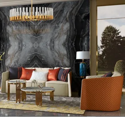 Produktbild von Edelstahl Beistell Rund Design Tisch Tische Gold Couch Wohnzimmer Beistelltische
