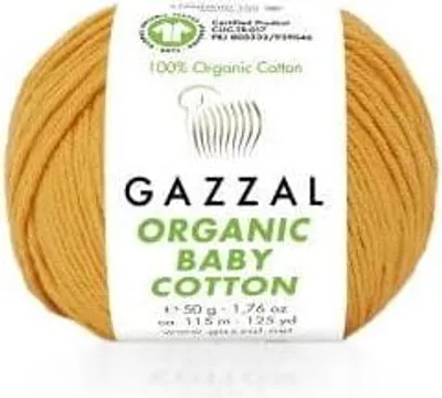 Zdjęcie produktu dla Włóczka Gazzal organic baby Bawełna 418 pomarańcz