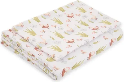 Produktbild von 2-teiliges Babybett-Set – Babybett-Set – atmungsaktive und sichere Baumwolle für optimalen Schlafkomfort