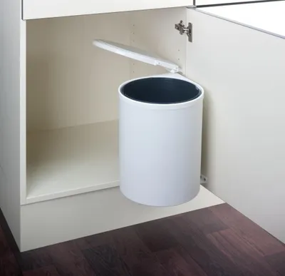 Zdjęcie produktu dla WESCO - Kosz na drzwiczki RONDO 13l biały