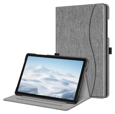 Produktbild von Fintie Hülle für Samsung Galaxy Tab A11+ Plus 11" 2025 / Tab A9+ Plus 11 Zoll 2023 Tablet, Multi-Winkel Folio Schutzhülle Dokumentenfach, Grau