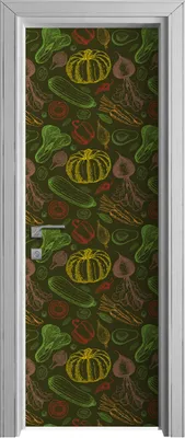 Produktbild von Tür Selbstklebende 70x210 cm Türfolie Türtapete Klebefolie - Gemüse