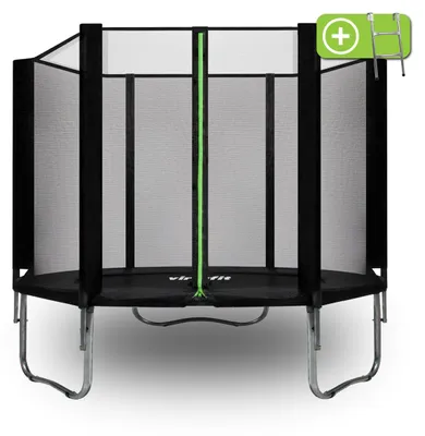 Obrázok produktu pre VirtuFit trampolína s bezpečnostnou sieťou čierna 251 cm