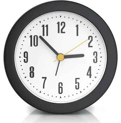 Produktbild von BEARWARE Wecker analog, rund, lautes Klingeln, großes Ziffernblatt, ohne Ticken, Batteriebetrieb, einfache Bedienung, seniorentauglich