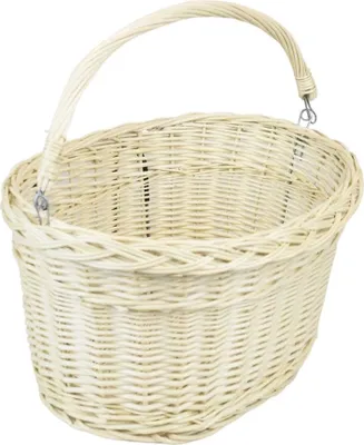 Obrázek produktu pro Proutěný koš na kolo bělený