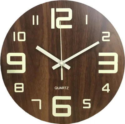 Produktbild von Digitale, leuchtende Wanduhr – zur Dekoration von Schlafzimmern, Küchen, Klassenzimmern und Büros,30cm