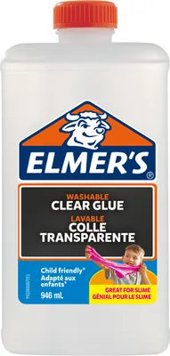 Produktbild von Elmer’s Flüssiger Bastelkleber | transparent | 946 ml | Auswaschbarer Kinderkleber | Ideal zur Herstellung von Schleim
