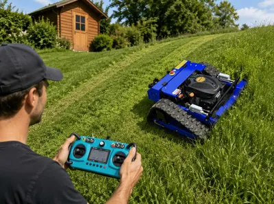 Produktbild von Ferngesteuerter Motor-Rasenmäher CW-500 Böschungsmäher, KI-generiertes Bild