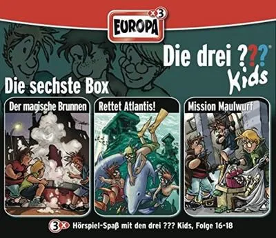 Produktbild von Die drei ??? Kids 3er Box 06. Folgen 16-18 (drei Fragezeichen) 3 CDs