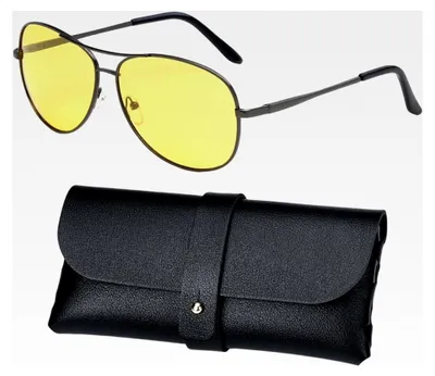 Produktbild von Nachtsichtbrille, Sehbrille, Nachtfahrbrille, polarisierte Pilotenbrille für Damen und Herren, UV400-Nachtbrille für Autofahrer