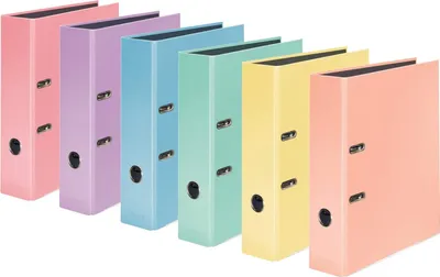 Produktbild von Ordner PastellColor A4 80 mm Flamingo-Pink Packung mit 10 Stück
