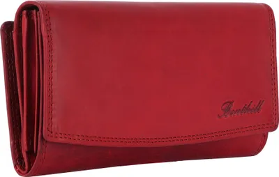 Produktbild von Benthill Damen Portemonnaie Echt Leder XXL - Geldbörse Groß mit RFID Schutz - Echtleder Vintage Damenbörse mit vielen Kartenfächer inkl. Geschenkbox