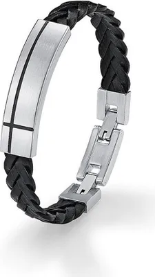 Produktbild von s.Oliver Jewel Herren Armband Leder Edelstahl SO126/1 - 9077717