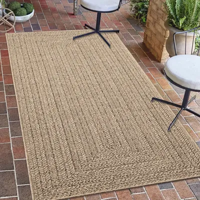 Produktbild von Moderner In- und Outdoorteppich im Jute-Look Größe - 80 x 150 cm