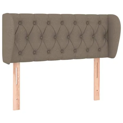 Produktbild von vidaXL Kopfteil mit Ohren Taupe 93x23x78/88 cm Stoff